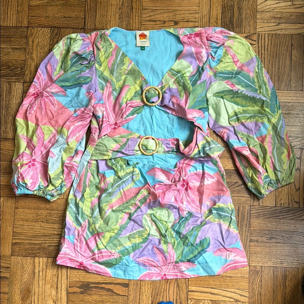 Farm Rio Dress with Belt XL